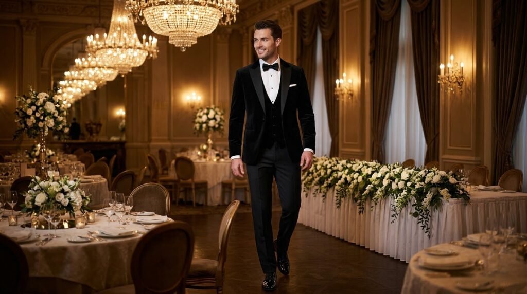The Groom in Three-Piece